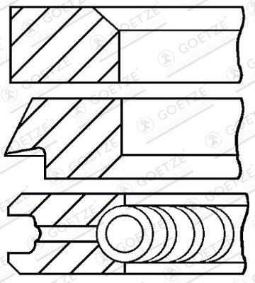GOETZE ENGINE 08-437000-00 - Kolbenringsatz