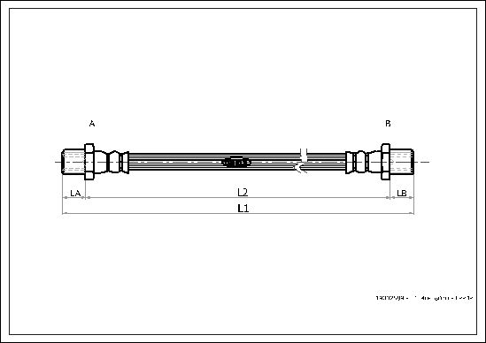 FLEXIBLE DE FREIN SUZUKI ALTO, S  0705