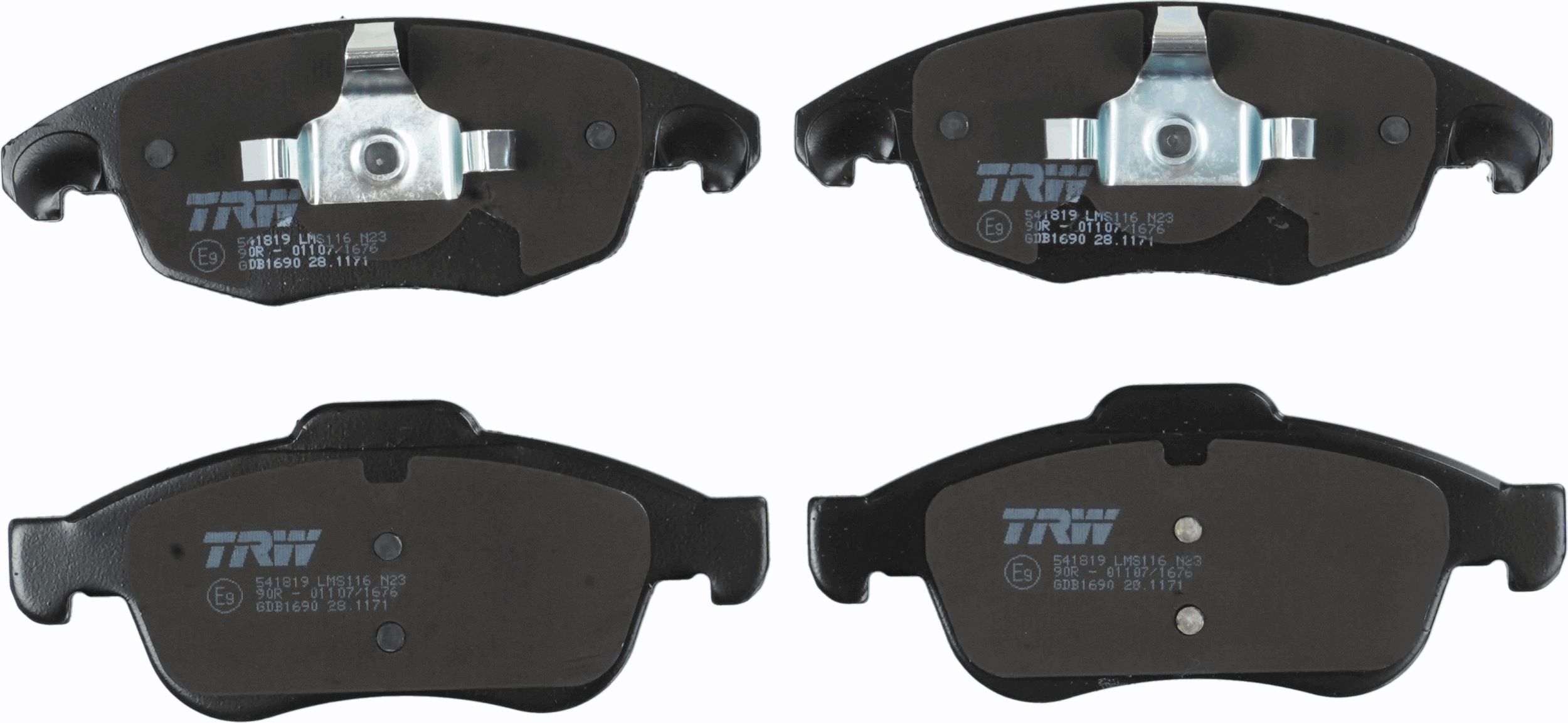 TRW DISC BRAKE PADS - TecDoc 2
