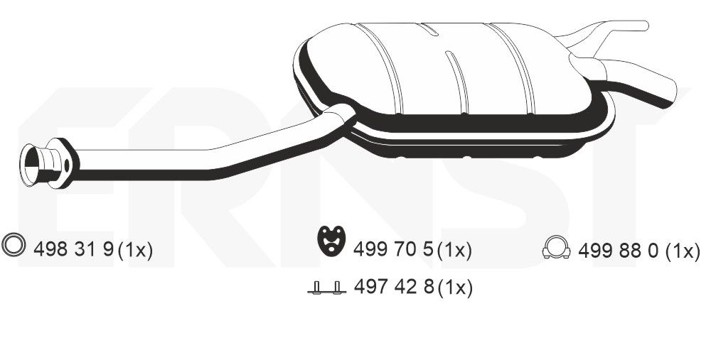 Mittelschalldämpfer