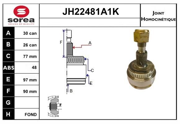 KIT CV JOINT AVEC KR026 - MERCEDES