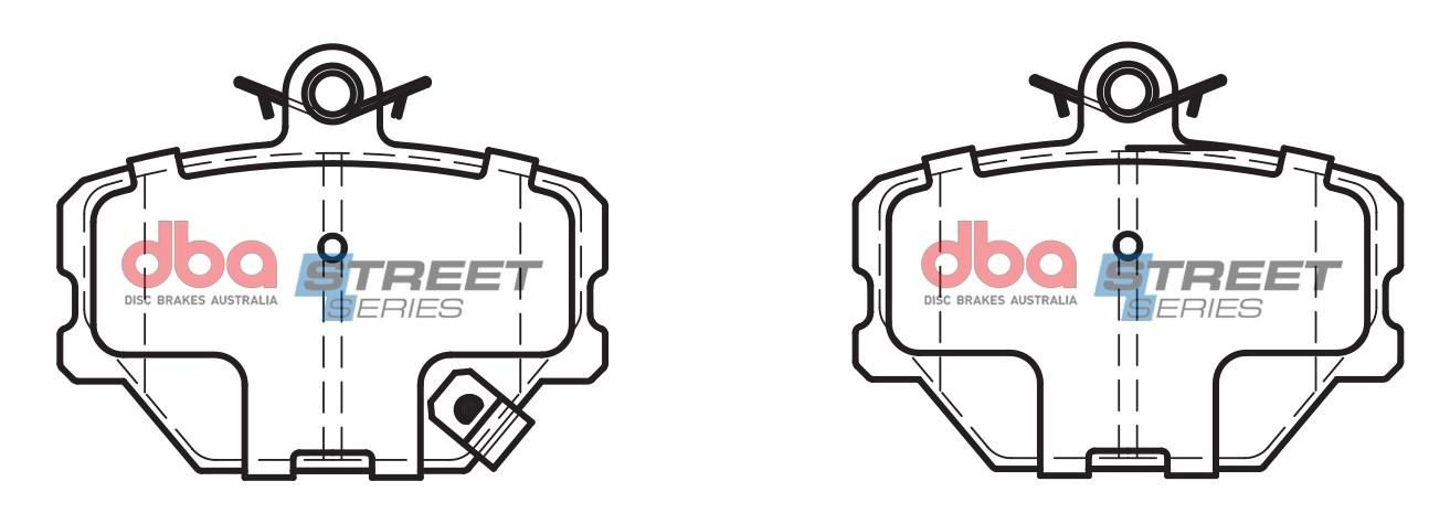 DBA SS STREET SERIES BRAKE PADS [ Smart City/Cabrio/Roadster/Fortwo 2001 - 2015 F ] - TecDoc Only