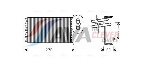 AVA QUALITY COOLING VN6296 - W&auml;rmetauscher, Innenraumheizung