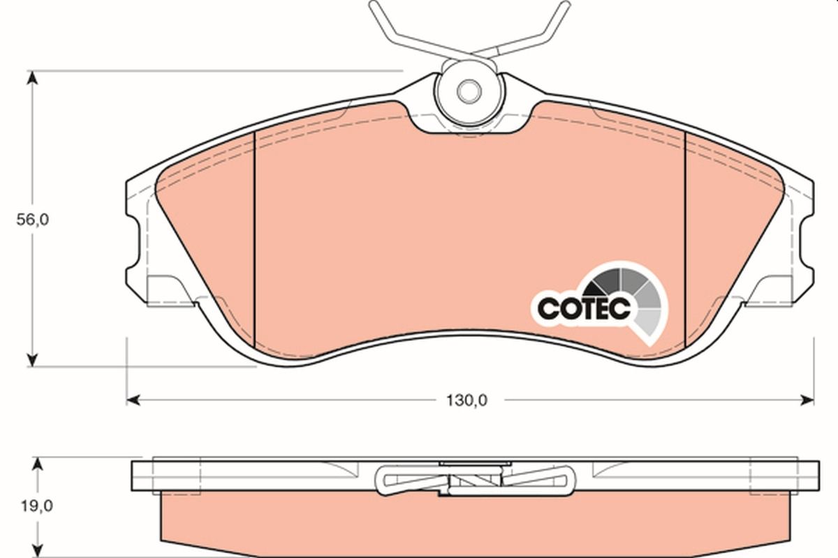 Brake Pad Set, disc brake GDB1295