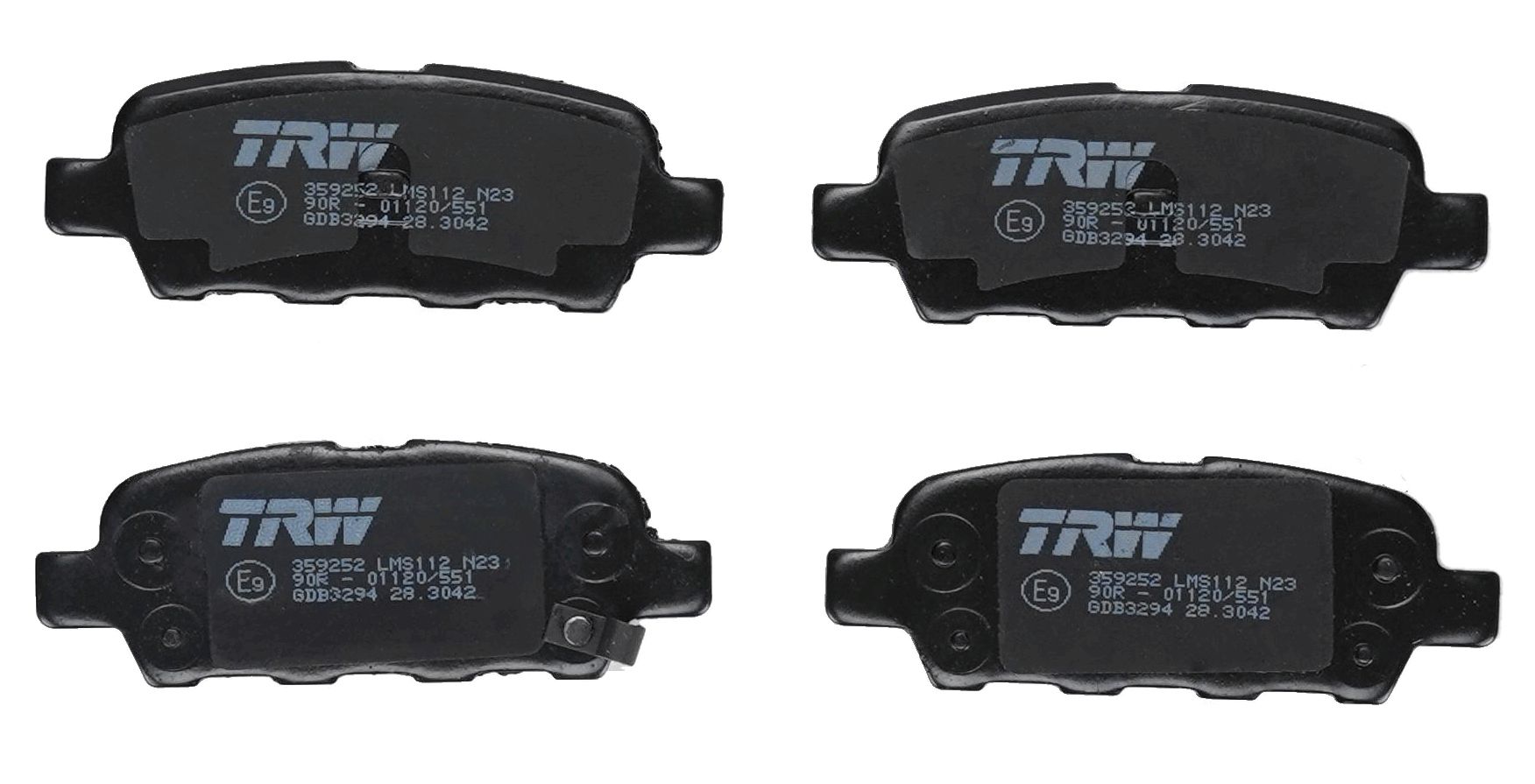 TRW DISC BRAKE PADS - TecDoc 2