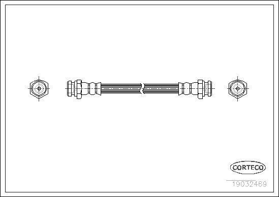 FLEXIBLE DE FREIN MAZDA 121 I,II  0705