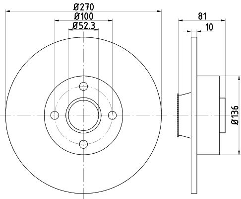 Brake Disc 8DD 355 123-271