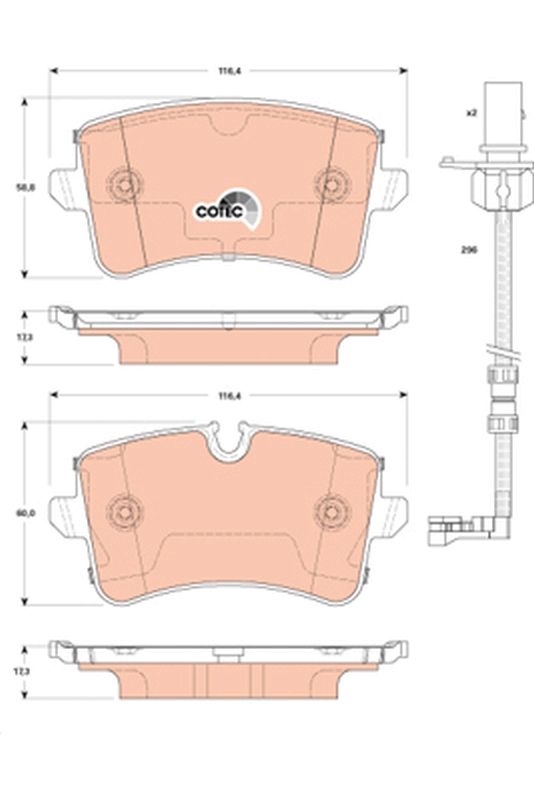 Brake Pad Set, disc brake GDB1867