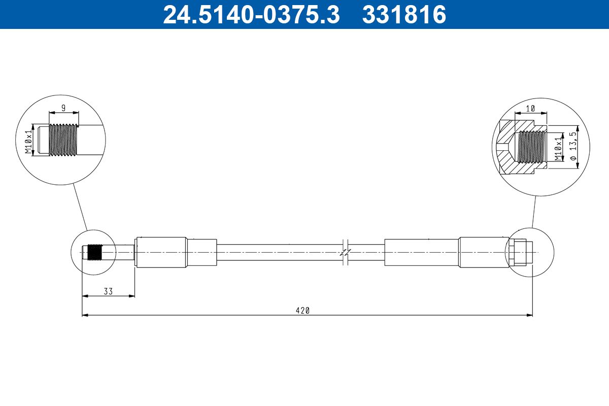 ATE 24.5140-0375.3 - Bremsschlauch
