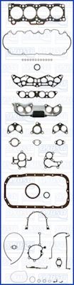 Juego completo de empaques, motor