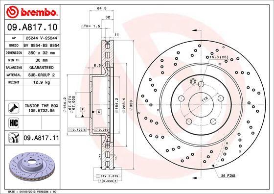 Brake Disc 09.A817.11