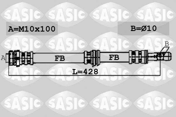 6606114 SASIC fékcső