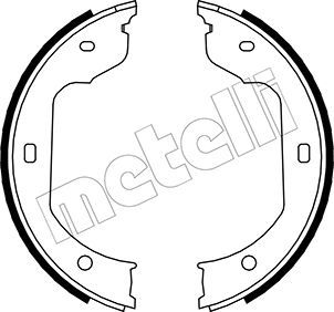 Brake Shoe Set, parking brake 53-0019