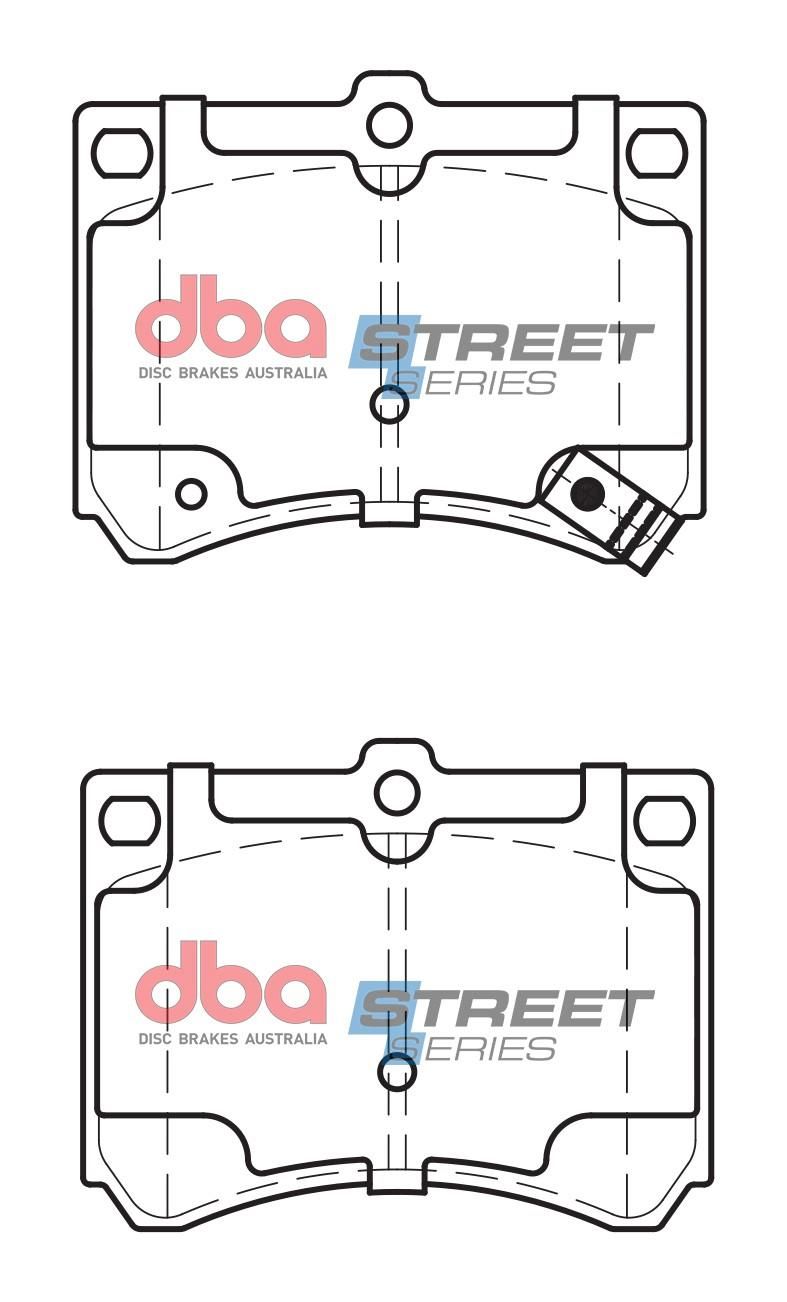 DBA SS STREET SERIES BRAKE PADS [ Eunos/Ford & Mazda 1989-2014 R ] - TecDoc Only