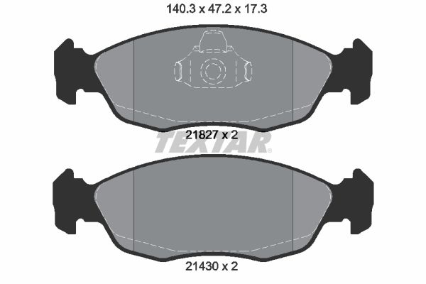 Brake Pad Set, disc brake 2182702