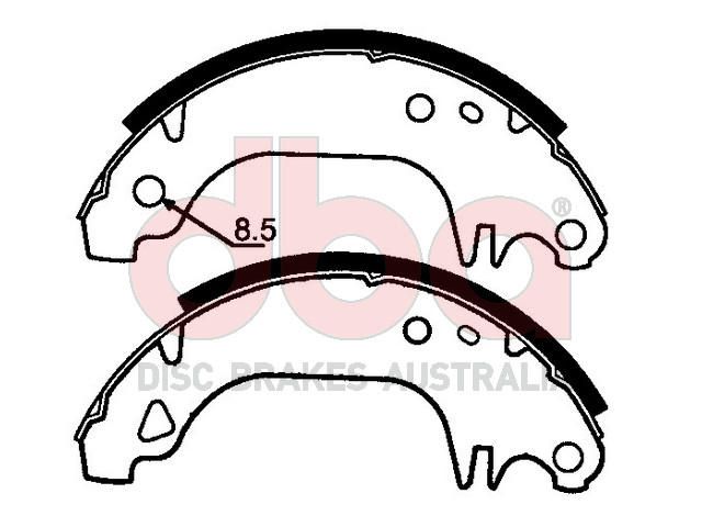 Street Series Brake Shoes [Peugeot 309 180mm] - TecDoc Only