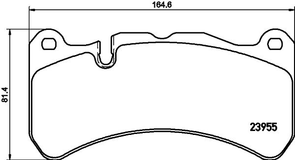 Brake Pad Set, disc brake 8DB 355 019-521