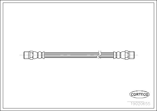 FLEXIBLE DE FREIN AUDI 80,90,CAB  0705