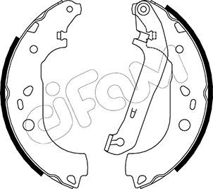 Brake Shoe Set 153-142