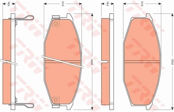 TRW DISC BRAKE PADS - TecDoc Only