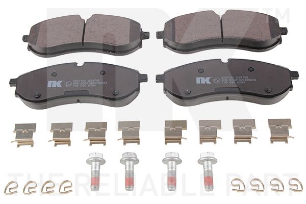 Bremsbelagsatz, Scheibenbremse