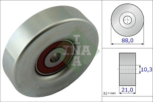 INA 532 0618 10 - Umlenk-/Führungsrolle, Keilrippenriemen