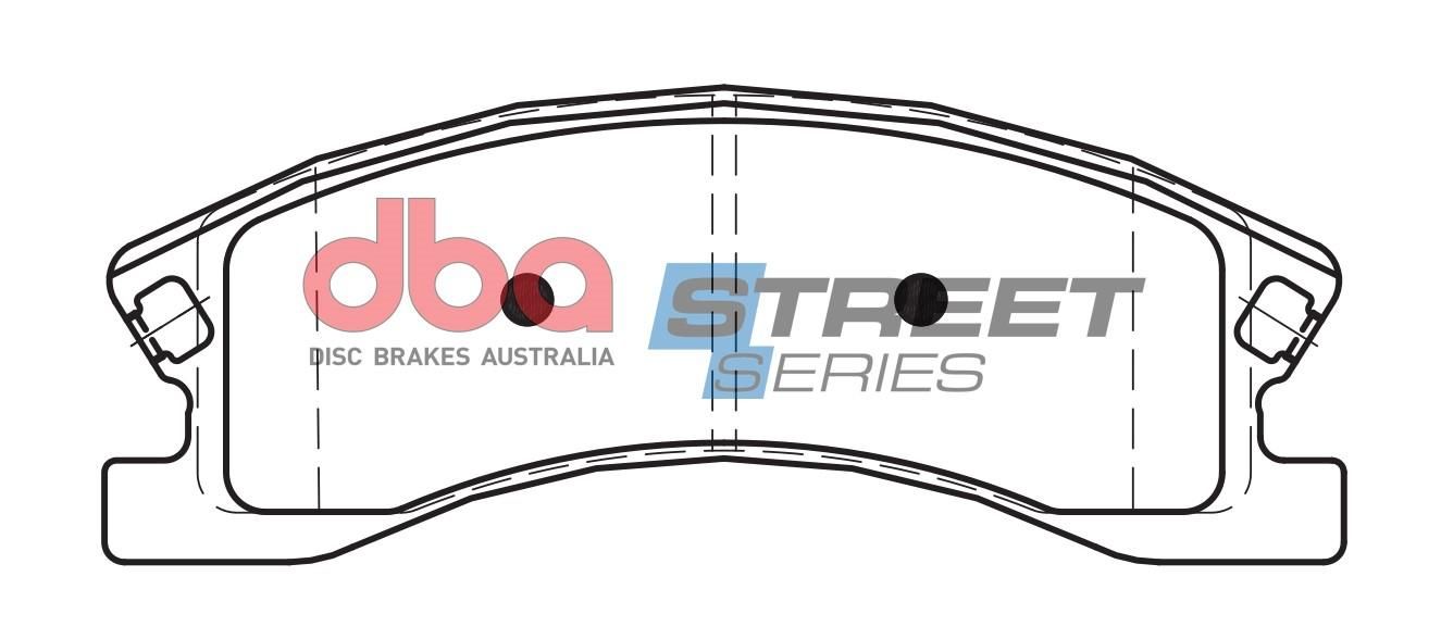 DBA SS STREET SERIES BRAKE PADS [ Jeep Grand Cherokee 1999-2005 F ] - TecDoc Only