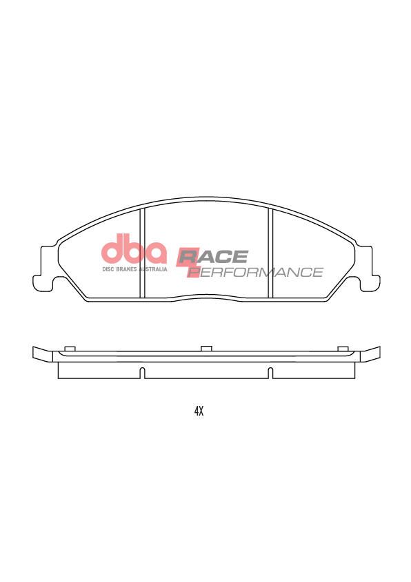 DBA RACE BRAKE  PADS [Ford Falcon BA - BF F ] - TecDoc Only