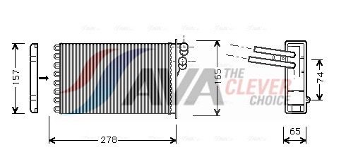 AVA QUALITY COOLING AI6156 - W&auml;rmetauscher, Innenraumheizung