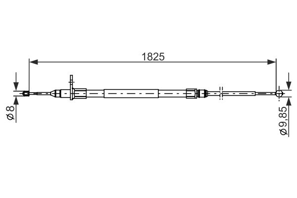 BOSCH 1 987 482 254 Cable Pull, parking brake