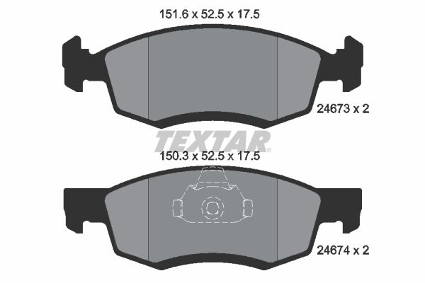 Brake Pad Set, disc brake 2467301