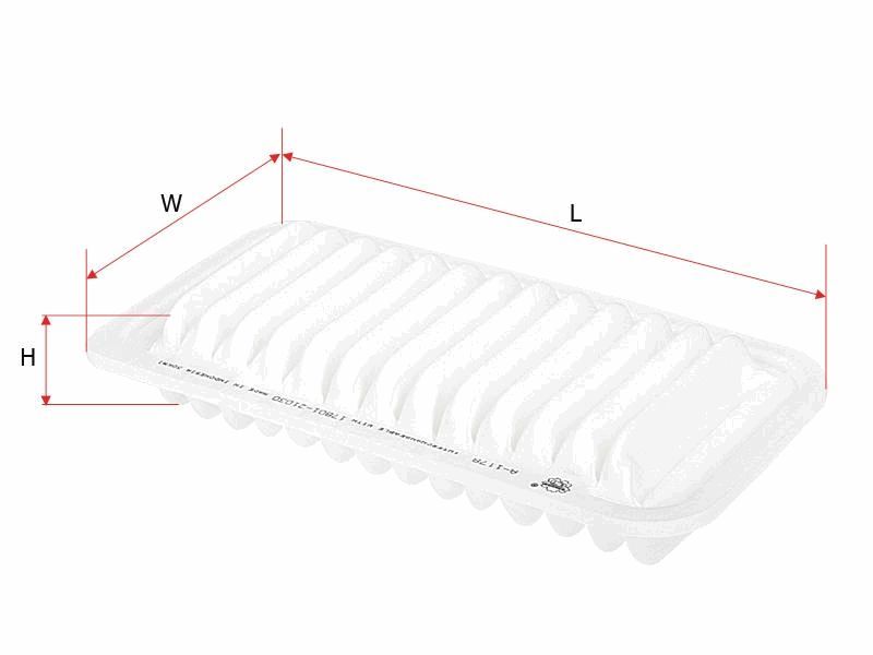 AIR FILTER FITS A1427 - TecDoc Only