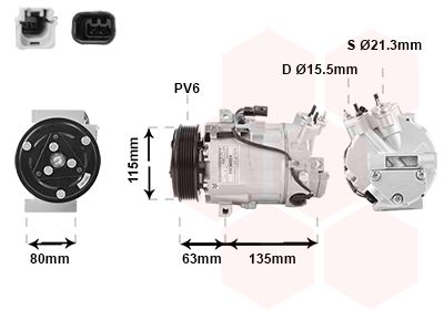 4300K392 VAN WEZEL kompresszor, klíma