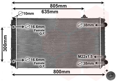 VAN WEZEL 03002252 - K&uuml;hler, Motork&uuml;hlung *** IR PLUS ***