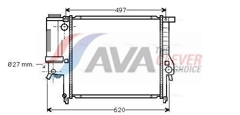 BW2139 AVA QUALITY COOLING hűtő, motorhűtés