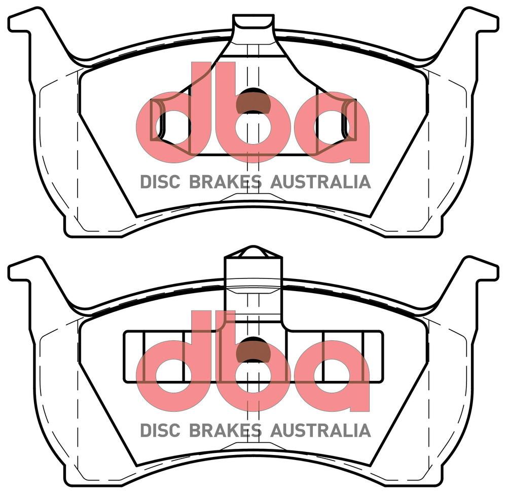 .DBA SP STREET PERFORMANCE BRAKE PADS [ Ford 1988-03 F ] - TecDoc Only