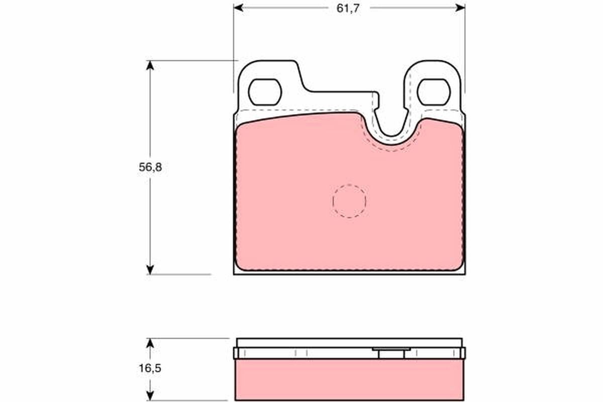 Brake Pad Set, disc brake GDB258