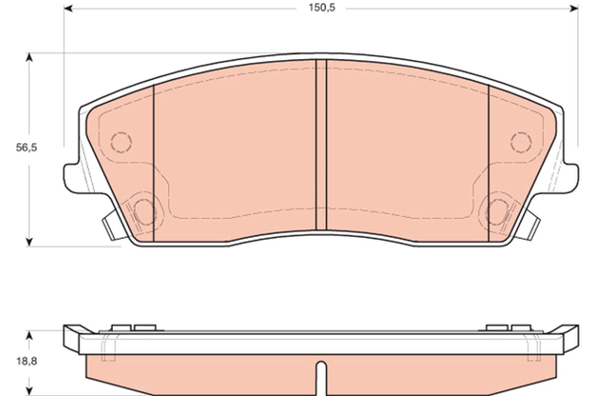 Brake Pad Set, disc brake GDB4140