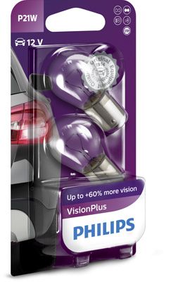 PHILIPS 12498VPB2 Bulb, auxiliary stop light