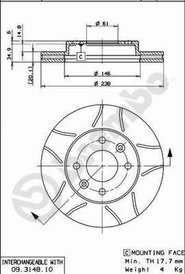 Brake Disc 09.3148.75