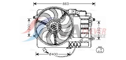 BW7516 AVA QUALITY COOLING ventilátor, motorhűtés