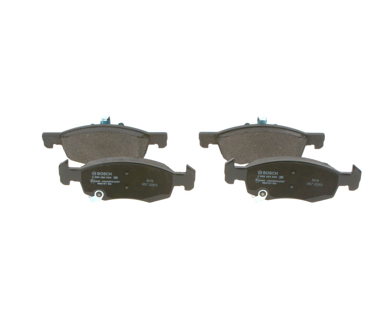 BOSCH 0 986 494 824 Brake Pad Set, disc brake