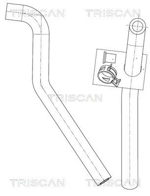 TRISCAN 8516 11019 Hydraulic Hose, steering