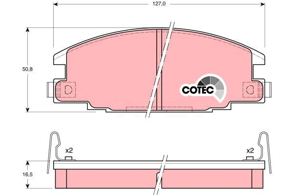 TRW DISC BRAKE PADS - TecDoc 1