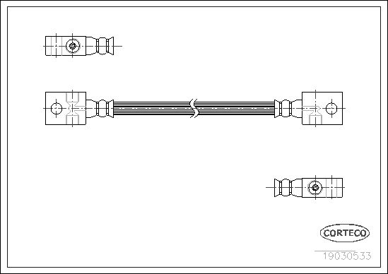 FLEXIBLE DE FREIN NISSAN PATROL  0705