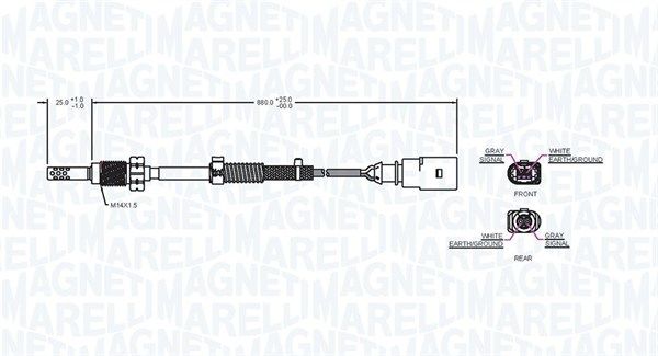 Sensor, Abgastemperatur