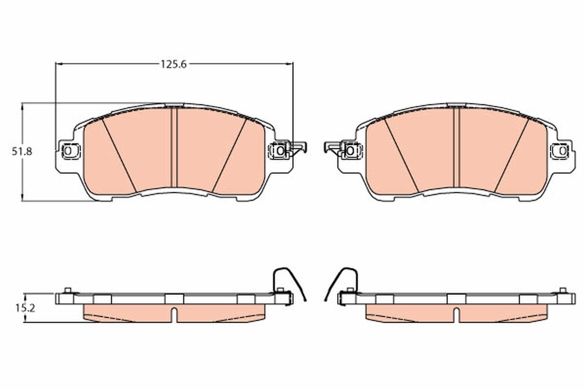 Brake Pad Set, disc brake GDB2122