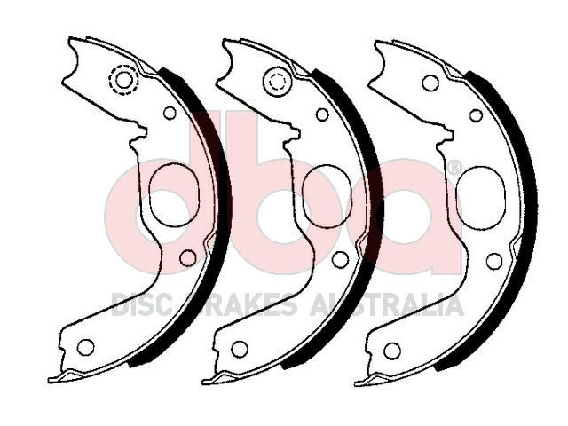 Street Series Brake Shoes [Mitsubishi Parking Brake 197mm] - TecDoc Only