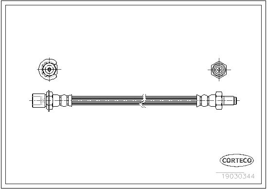 FLEXIBLE DE FREIN TOYOTA LAND CR  0705