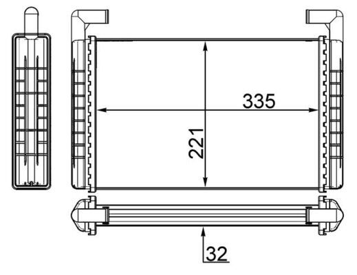 Radiador de calefacción, calefacción interior